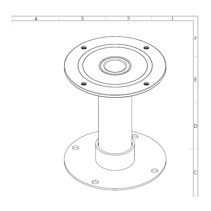 Keg Master Under bench telescopic SS font adaptor