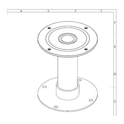 Keg Master Under bench telescopic SS font adaptor