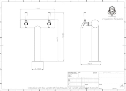 DOUBLE TAP Font T Bar FasTap UltraT Tower with Taps