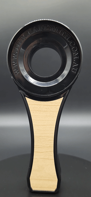 Kegerator Handle Woodgrain Injection Moulded